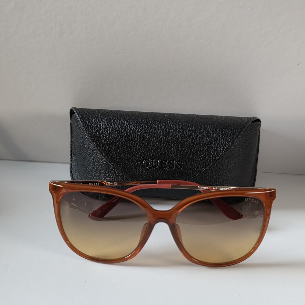 GUESS Orange Cat Eye Sunglasses - Picture 5 of 5